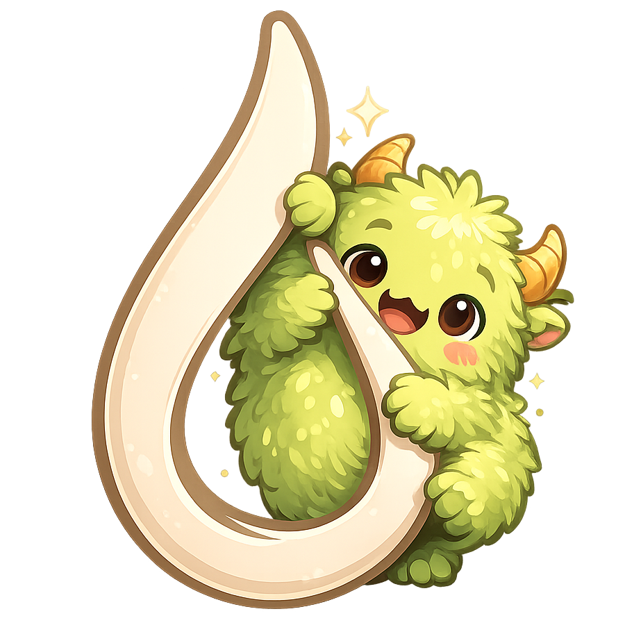 Yoga Barn Monsta mascot
